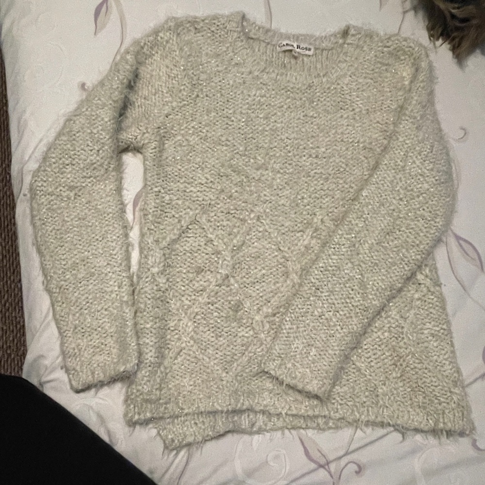 Cream coloured very comfy sweater in size small